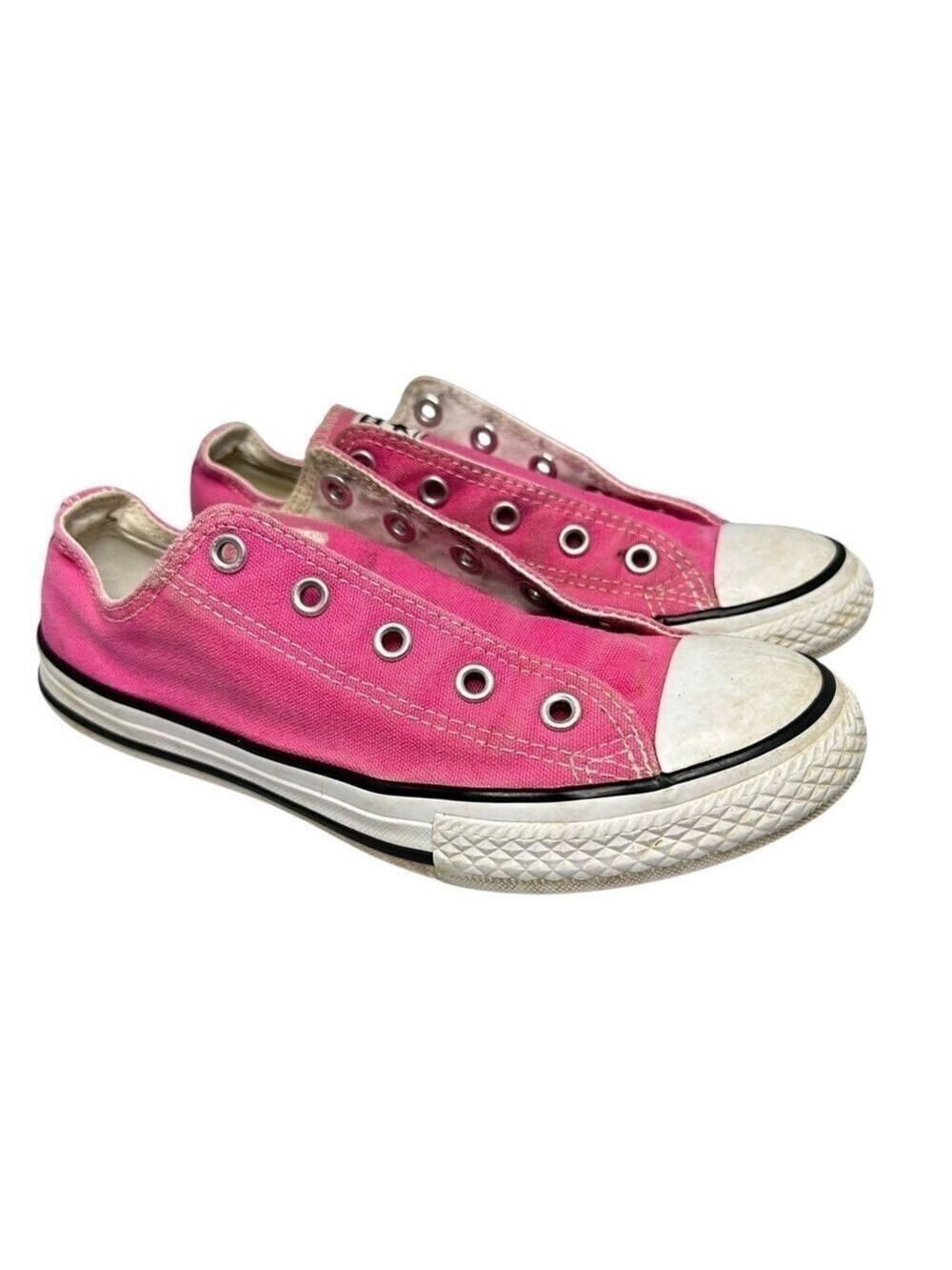 Converse All Star Youth Pink Low Top Sneakers Size US 3‎